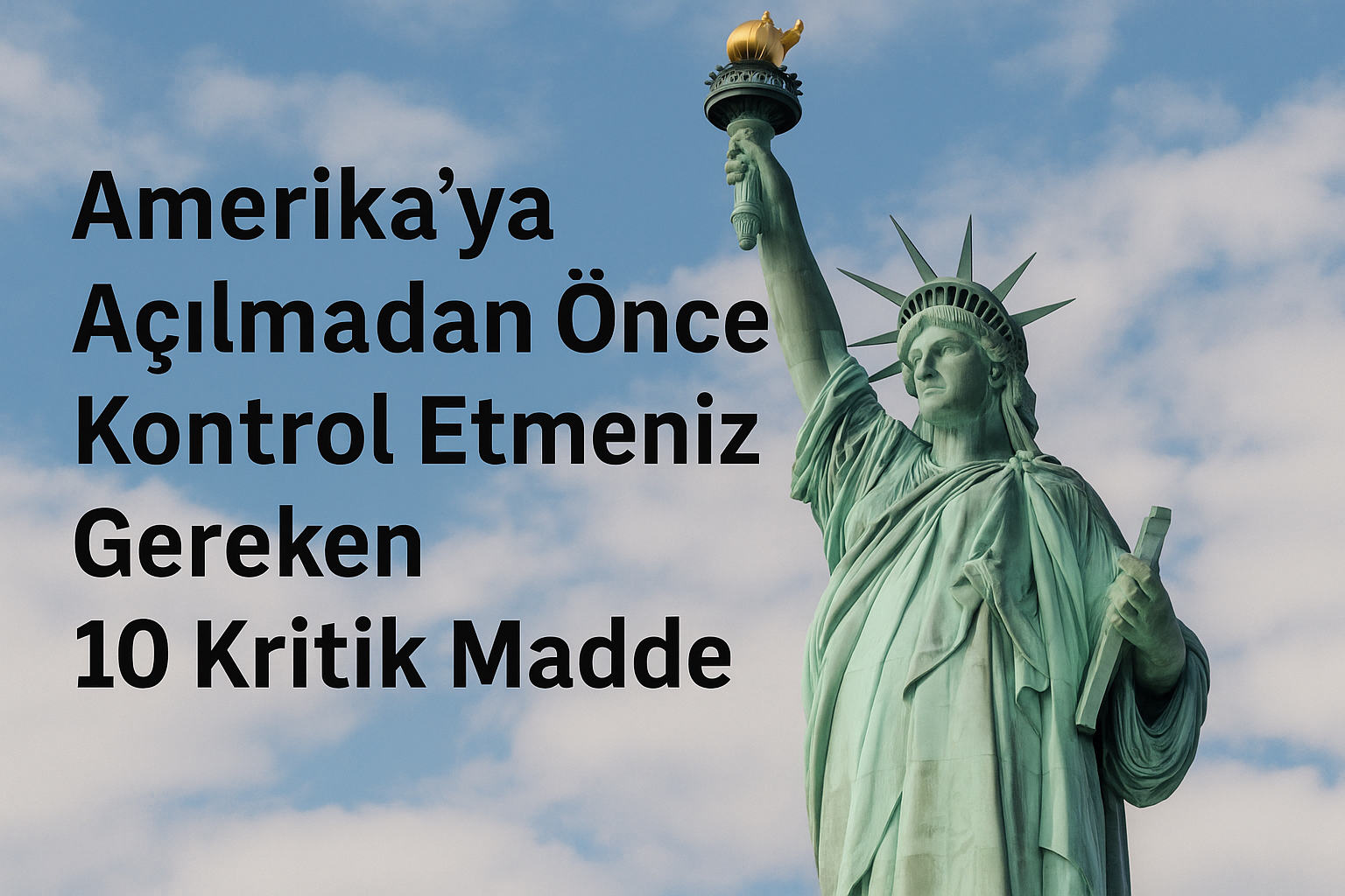 Amerika'ya Açılmadan Önce Kontrol Etmeniz Gereken 10 Kritik Madde
